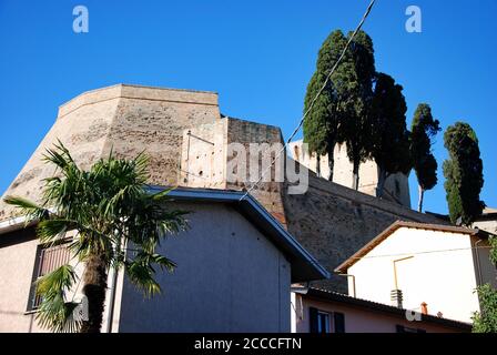 L'antica fortezza di Meldola. Foto Stock