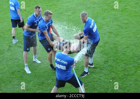 Seconda divisione club karlsruher sc in formazione scamp in austria preparazione per la nuova stagione della seconda lega Foto Stock