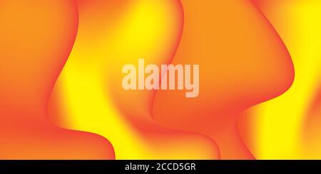 Sfondo con gradiente 3D rosso e giallo Foto Stock