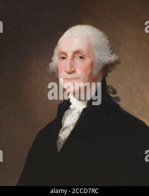 George Washington, Gilbert Stuart, circa 1821, National Gallery of Art di Washington DC, USA, America del Nord Foto Stock