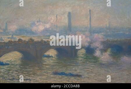 Waterloo Bridge, giornata grigia, Claude Monet, 1903, National Gallery of Art di Washington DC, USA, America del Nord Foto Stock