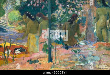I bagnanti, Paul Gauguin, 1897, National Gallery of Art di Washington DC, USA, America del Nord Foto Stock