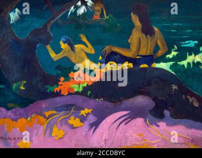 Fatata te Miti, dal mare, Paul Gauguin, 1892, National Gallery of Art di Washington DC, USA, America del Nord Foto Stock