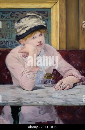 Acquavite di prugne, Edouard Manet, circa 1877, National Gallery of Art di Washington DC, USA, America del Nord Foto Stock