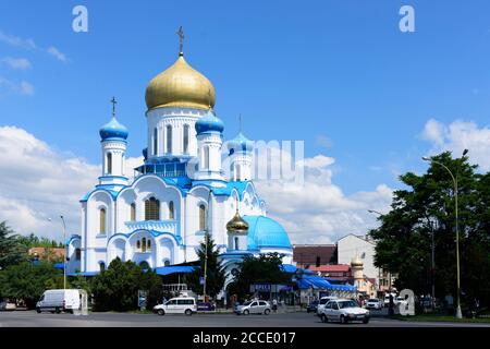 Uzhhorod, Ungwar, Chiesa ortodossa russa costruita da Dimitri Sidor in Oblast Transcarpazi, Transcarpazia, Zakarpattia, Ucraina Foto Stock