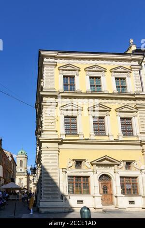 Lviv (Lwew, Lemberg), Palazzo Bandinelli in piazza Rynok (piazza del mercato) a Lviv Oblast, Ucraina Foto Stock