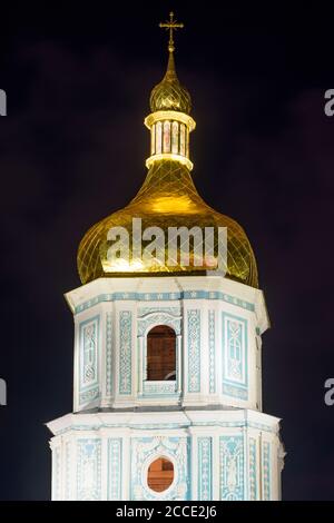 Kiev (Kiev), Cattedrale di Santa Sofia, campanile a Kiev, Ucraina Foto Stock