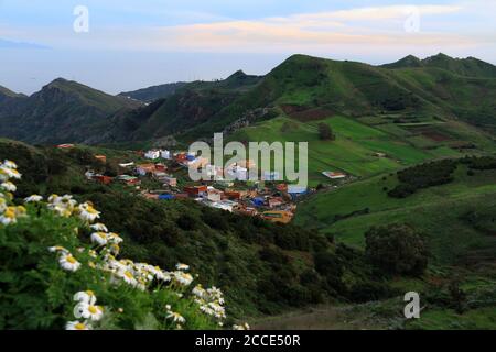 Vega de las Mercedes, dal punto panoramico di Jarfina a Tenerife, isola delle Canarie, Spagna. Foto Stock