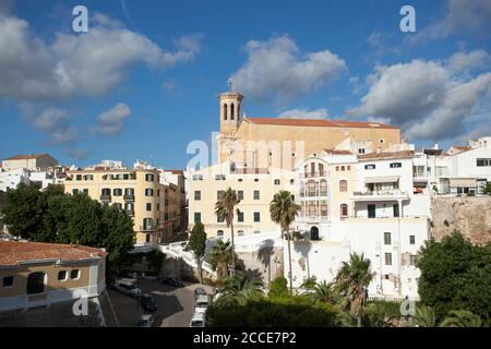 CAN Mir e Santa Maria Chiesa, Mao, Mahon, Minorca Foto Stock