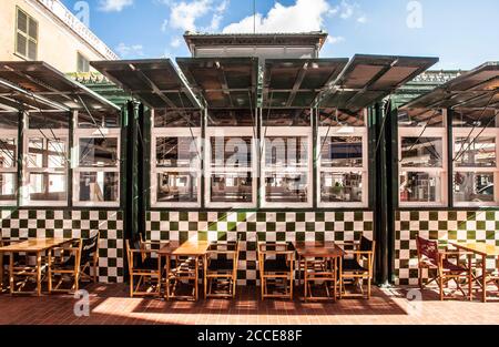 Mercato, Plaza de la Libertat, Ciutadella, Minorca Foto Stock