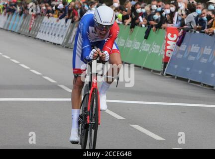 Grand-Champ, Francia. 21 agosto 2020. Bruno Armirail Groupama - FDJ durante il campionato francese 2020, Men's Elite Time Trial, il 21 agosto 2020 a Grand-Champ, Francia - Foto Laurent Lairys / MAXPPP Credit: Laurent Lairys/Agence Locevaphotos/Alamy Live News Foto Stock