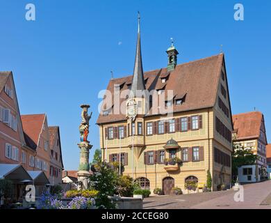 Germania, Baden-Wuerttemberg, Bieigheim-Bissingen, municipio Foto Stock