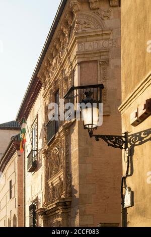 Granada (Spagna), distretto di Albaicin, Carrera del Darro, facciata del monastero di Santa Catalina de Zafra Foto Stock