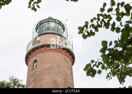 Faro di Darßer Ort, Darß, Meclemburgo-Pomerania occidentale, Germania Foto Stock