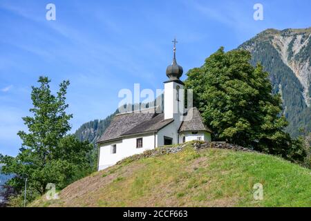 Austria, Montafon, Gaschurn, Cappella Maria nella neve. Foto Stock