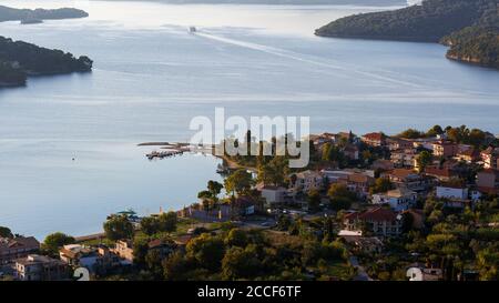 Nydri villaggio sull isola di Lefkada island in Grecia. Foto Stock