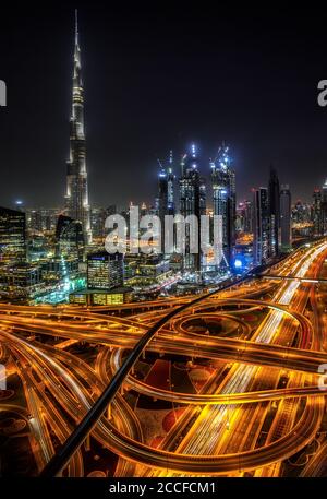 Emirati Arabi Uniti Dubai Burj Khalifa Foto Stock