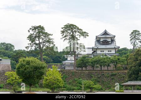 Kanazawa, Giappone - Kanazawa Castle Park a Kanazawa, Ishikawa, Giappone. Un famoso sito storico. Foto Stock