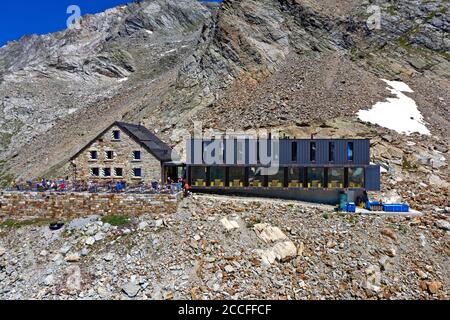 Rifugio Cabane de Moiry, Grimentz, Vallese, Svizzera Foto Stock