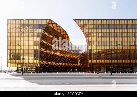 Centro commerciale Emporia con architettura moderna a Malmo, Svezia Foto Stock