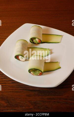 ZUCCHINE VEGETARIANE LASAGNE, SENZA GLUTINE Foto Stock