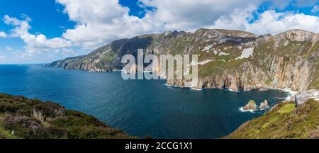 Slieve Leage paesaggio, Donegal, Irlanda. Wild Atlantic Way. Foto Stock