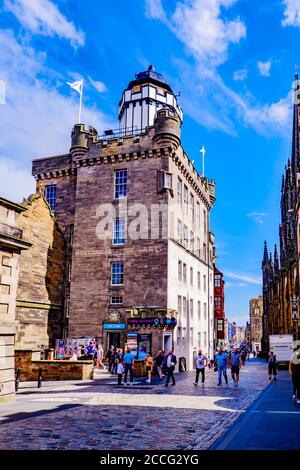 Edimburgo Scozia 6 agosto 2020 la Camera Obscura a Edimburgo, Foto Stock