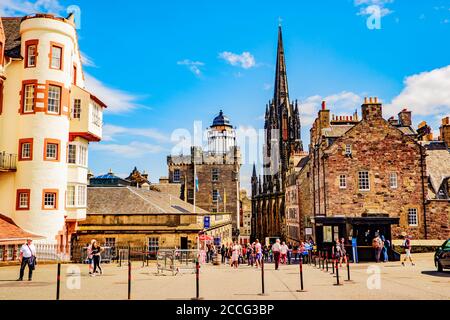 Edimburgo Scozia 6 agosto 2020 la Camera Obscura a Edimburgo, Foto Stock