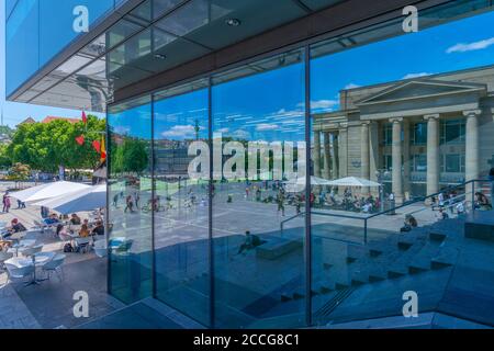 Stoccarda è la principale via dello shopping Königstrasse, il centro´s Stoccarda, lo Stato federale Baden-Württemberg, la Germania del Sud Foto Stock