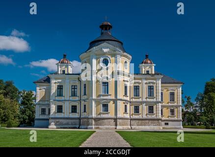 Palazzo barocco, 17 ° secolo, nella città di Kravare, vicino Opava, Moravo-Slesia Regione, Slesia, Repubblica Ceca Foto Stock