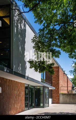 Edificio nel campus della Drake University Foto Stock