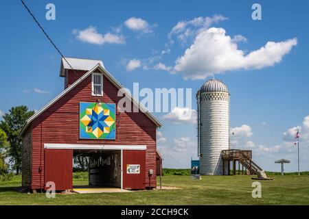 Hawkeye Point, il punto più alto dell'Iowa Foto Stock