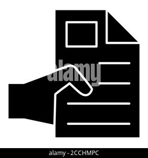 Copywriting Consulting Glyph icona Foto Stock