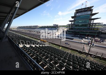 Indianapolis, Indiana, Stati Uniti. 21 Agosto 2020. L'autodromo di Indianapolis ospita l'Indianapolis 500 a Indianapolis, Indiana. Credit: Walter G Arce Sr Grindstone Medi/ASP/ZUMA Wire/Alamy Live News Foto Stock