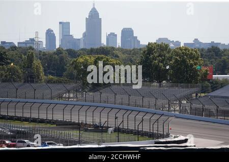 Indianapolis, Indiana, Stati Uniti. 21 Agosto 2020. L'autodromo di Indianapolis ospita l'Indianapolis 500 a Indianapolis, Indiana. Credit: Walter G Arce Sr Grindstone Medi/ASP/ZUMA Wire/Alamy Live News Foto Stock