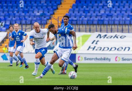 22 agosto 2020 - non-League football club Warrington Town Face League due Side Tranmere Rover in una battaglia pre-stagione a Prenton Park Credit: John Hopkins/Alamy Live News Foto Stock