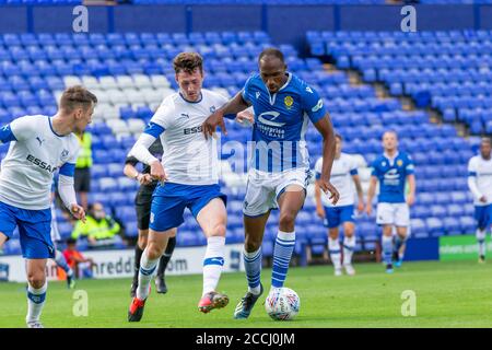 22 agosto 2020 - non-League football club Warrington Town Face League due Side Tranmere Rover in una battaglia pre-stagione a Prenton Park Credit: John Hopkins/Alamy Live News Foto Stock