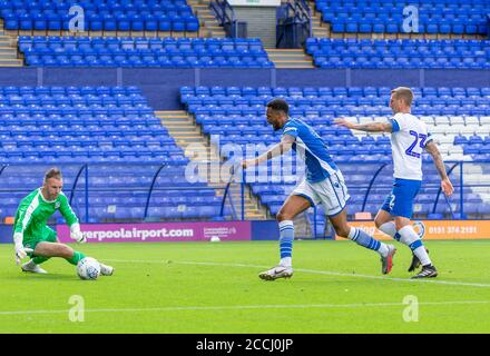 22 agosto 2020 - non-League football club Warrington Town Face League due Side Tranmere Rover in una battaglia pre-stagione a Prenton Park Credit: John Hopkins/Alamy Live News Foto Stock