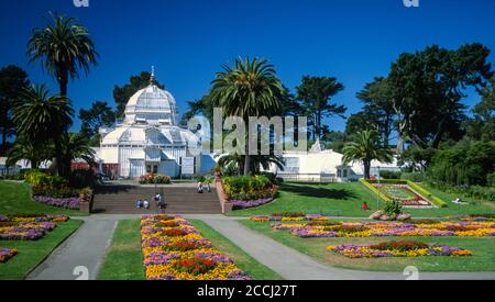 San Francisco, California, Stati Uniti. Golden Gate Park, Conservatorio dei Fiori. Foto Stock