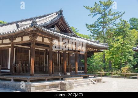 Nara, Giappone - Tempio di Toshodaiji a Nara, Giappone. Fa parte del Sito Patrimonio dell'Umanità dell'UNESCO - Monumenti storici dell'Antica Nara. Foto Stock