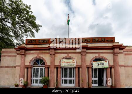 Ufficio postale generale o GPO di Nuova Delhi che ha il primo codice postale del 110001 Foto Stock