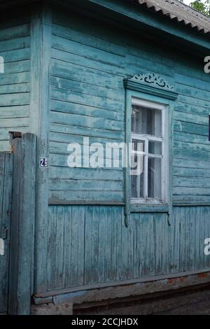 Edifici tradizionali in legno di Chernihiv, Ucraina Foto Stock