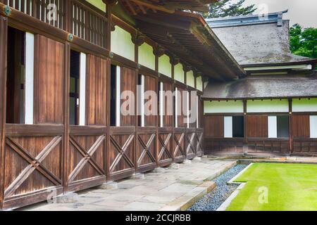 Takaoka, Giappone - Tempio di Zuiryuji a Takaoka, Toyama, Giappone. Il Tempio di Zuiryuji è tesori nazionali del Giappone. Foto Stock