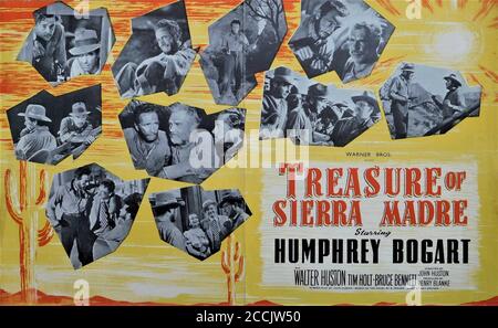 HUMPHREY BOGART TIM HOLT e WALTER HUSTON nel TESORO DELLA SIERRA MADRE 1948 regista / sceneggiatura JOHN HUSTON romanzo B. Traven Warner Bros. Foto Stock