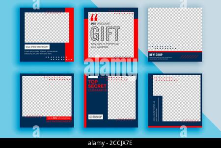 Set di design modello banner di vendita. Illustrazione vettoriale. Illustrazione Vettoriale