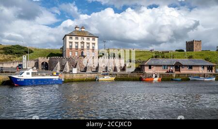 Eyemouth Harbour, Scottish Borders, Scozia, Regno Unito. Foto Stock