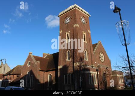 Frinton Free Church su Connaught Avenue Foto Stock