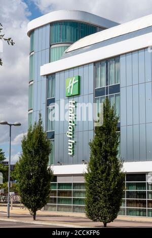 Hotel Holiday Inn at London Southend Airport, Essex, Regno Unito. InterContinental Hotels Group motel al confine con l'aeroporto per attrarre i passeggeri dei viaggi Foto Stock