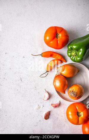 Studio di verdure mature Foto Stock