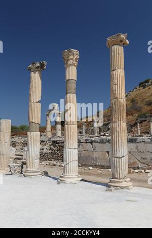 Efeso Antica Città di Selcuk, Città di Smirne, Turchia Foto Stock